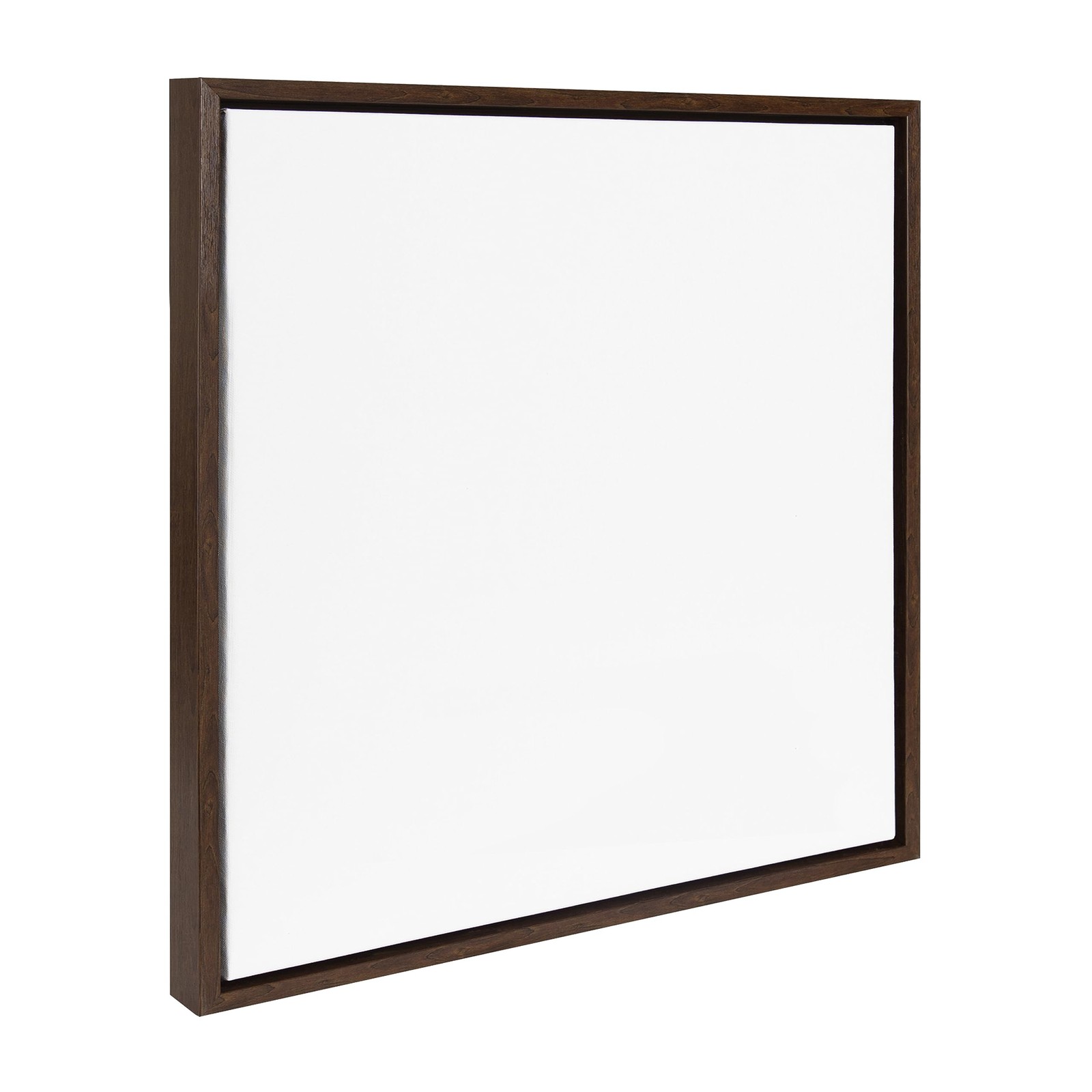 Kate and Laurel Sylvie Blank Framed Canvas Wall Art 22x22 Brown