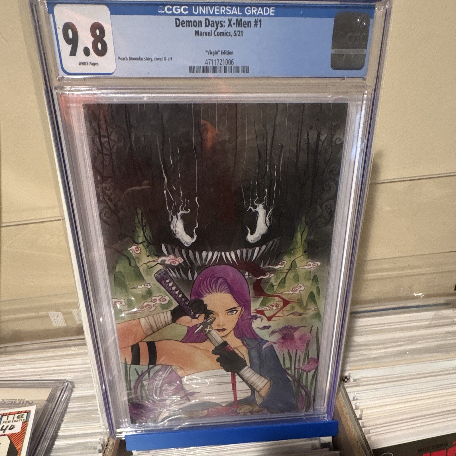 Marvel Demon Days: X-Men #1 2021 1:100 Incentive CGC 9.8 Peach Momoko Virgin