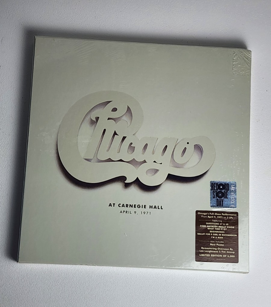 Chicago At Carnegie Hall April 9 1971 3LP Vinyl Box Set RSD 2022 - NEW SEALED