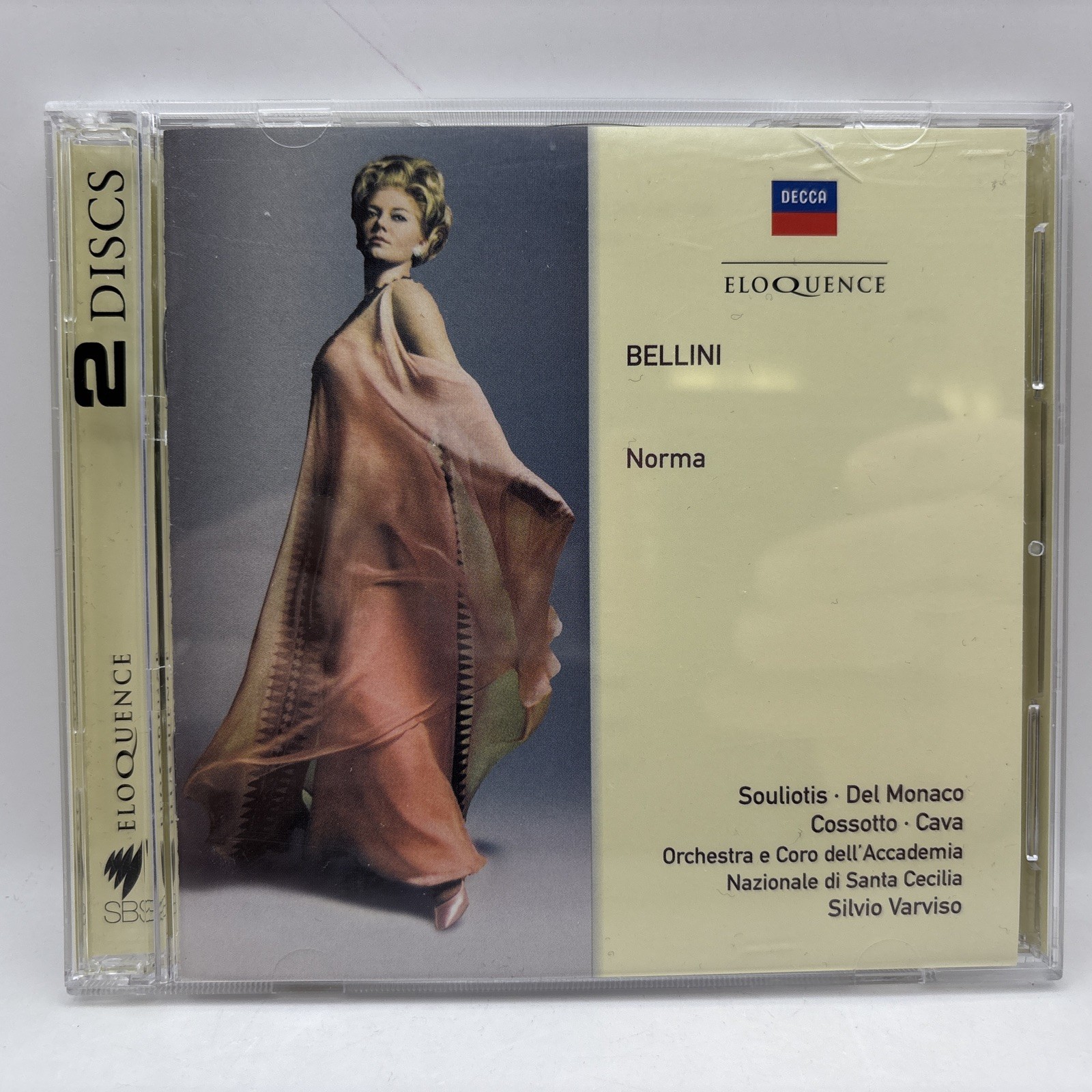 Bellini: Norma (2 CD, Decca) Elena Souliotis, Del Monaco, Varviso, Cossotto/Cava