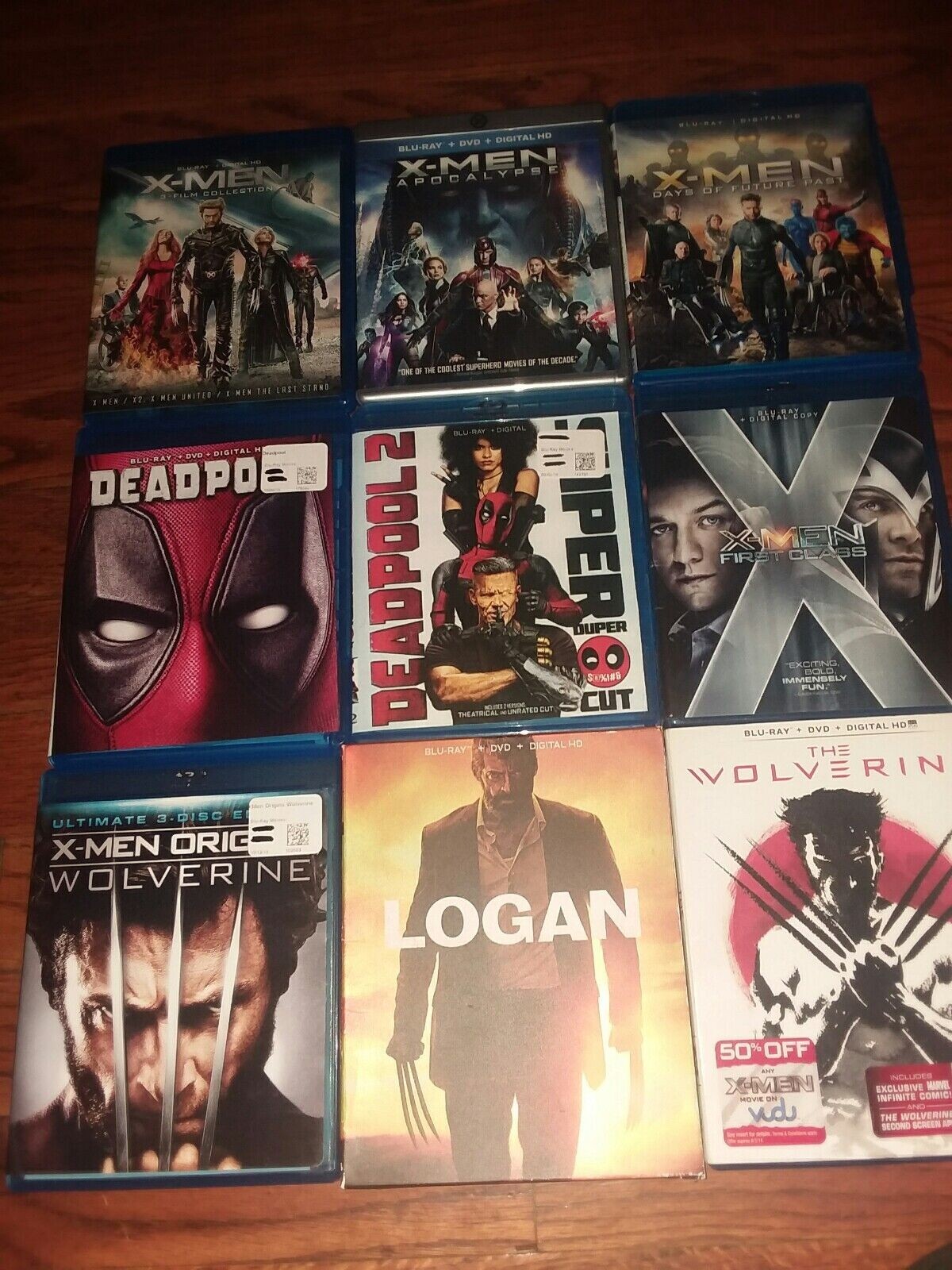 X-men Collection (All the X-men movies every made) Deadpool 2 (ALL BLU-RAY) X-men Collection (All the X-men movies every made) Deadpool 2 (ALL BLU-RAY)
