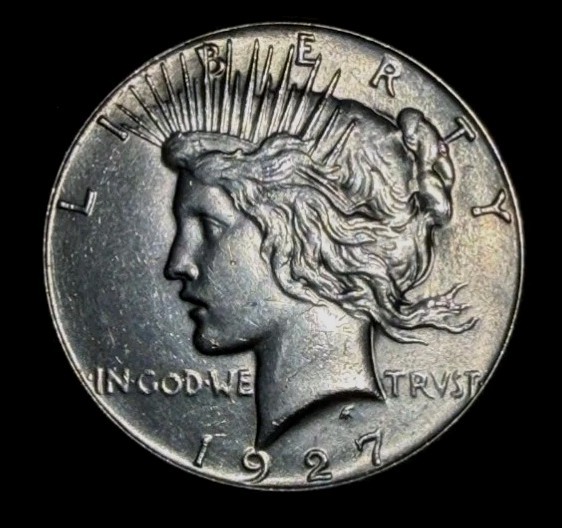 1927 Philadelphia Mint Us Silver Peace Dollar Choice Uncirculated