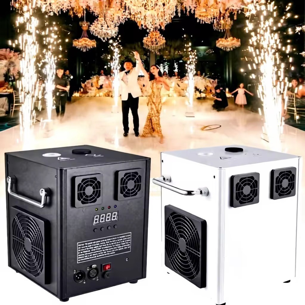 2PCS Large Cold Spark Machine 600W DMX Stage Firework Machine 