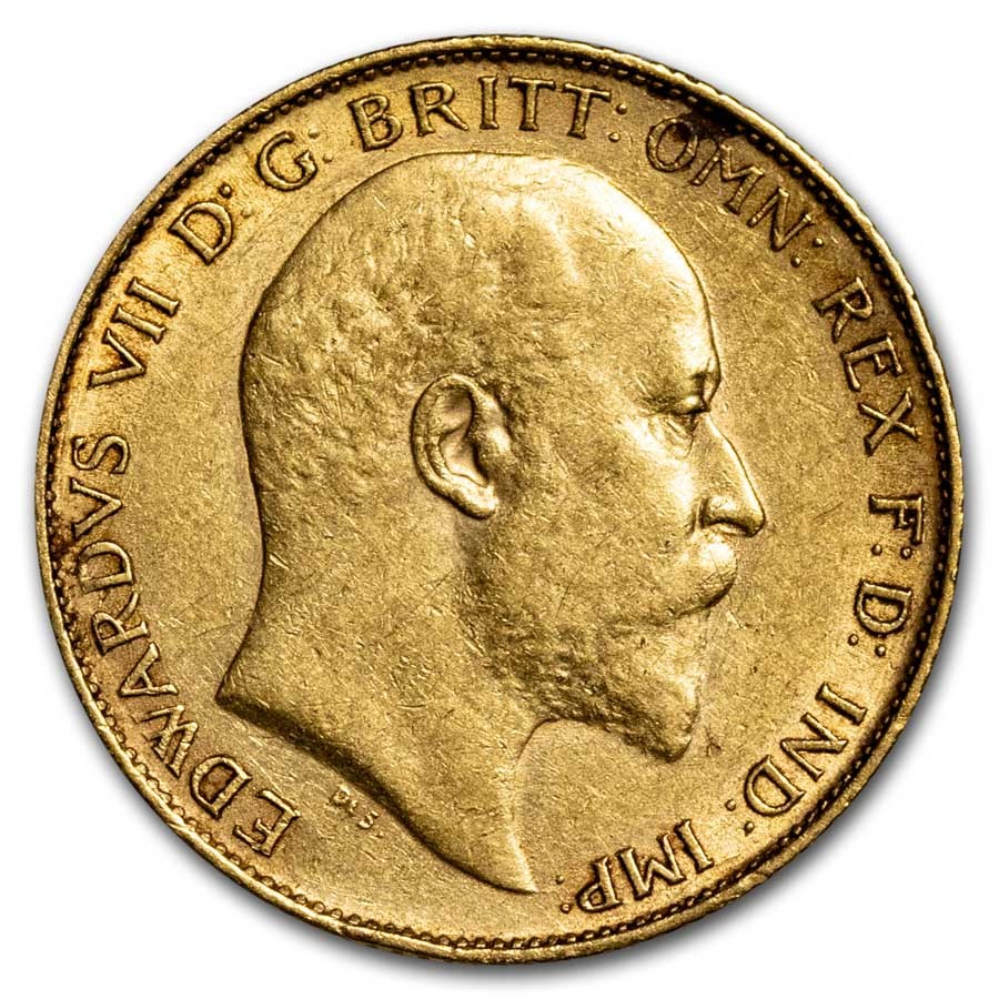 1902-1910 Great Britain Gold Half Sovereign Edward VII AU 1902-1910 Great Britain Gold Half Sovereign Edward VII AU