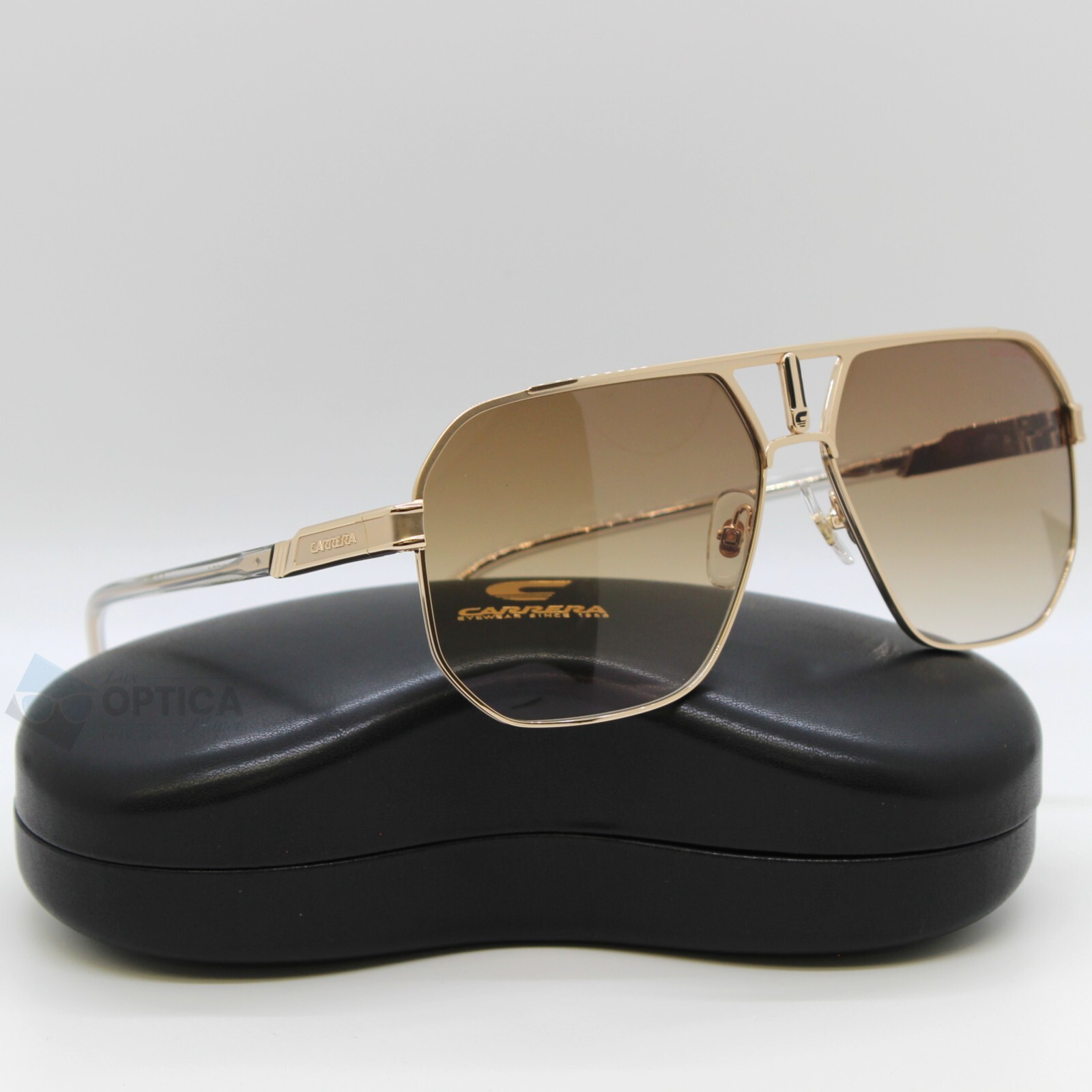 NEW Carrera 1062/S Sunglasses Gold Metal Navigator / Brown Gradient Lens - J5G