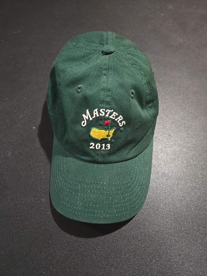 Masters Tournament Hat Cap Strap Back Mens Green Golf 2013 Dad Cap Embroidered