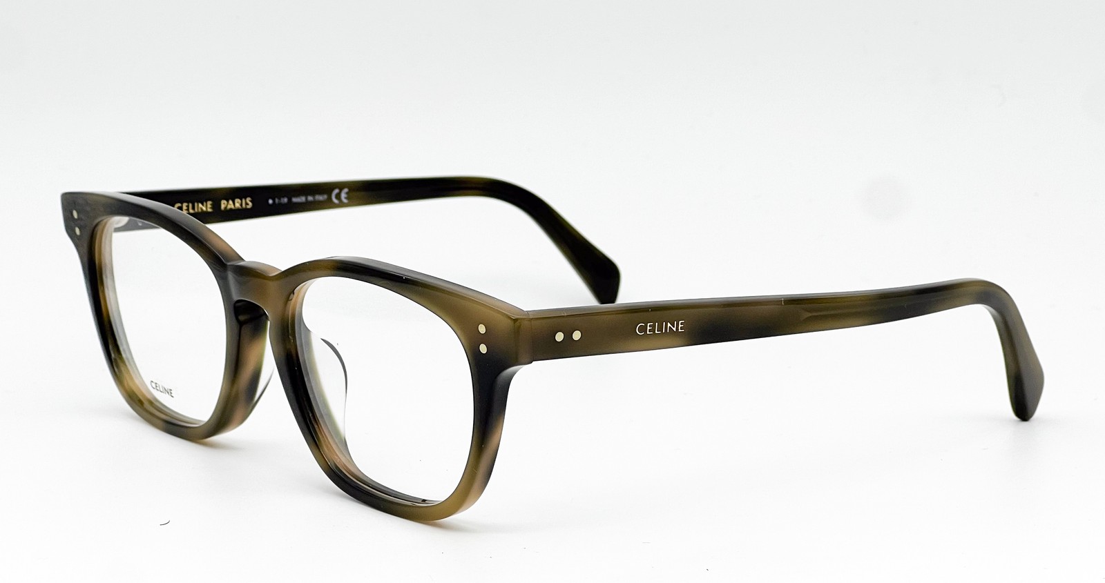 NEW CELINE CL50032F 056 BROWN AUTHENTIC EYEGLASSES 53-18