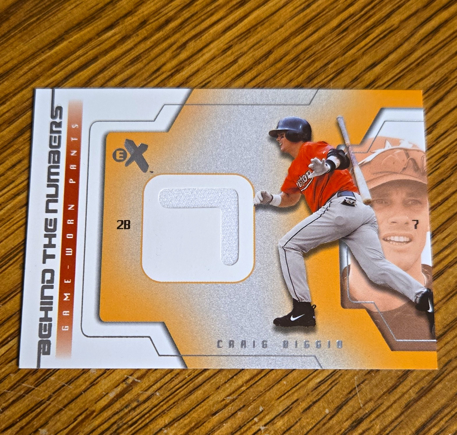 Fleer 2002 E-X Behind the Numbers Craig Biggio #2B Jerseys MEM Astros