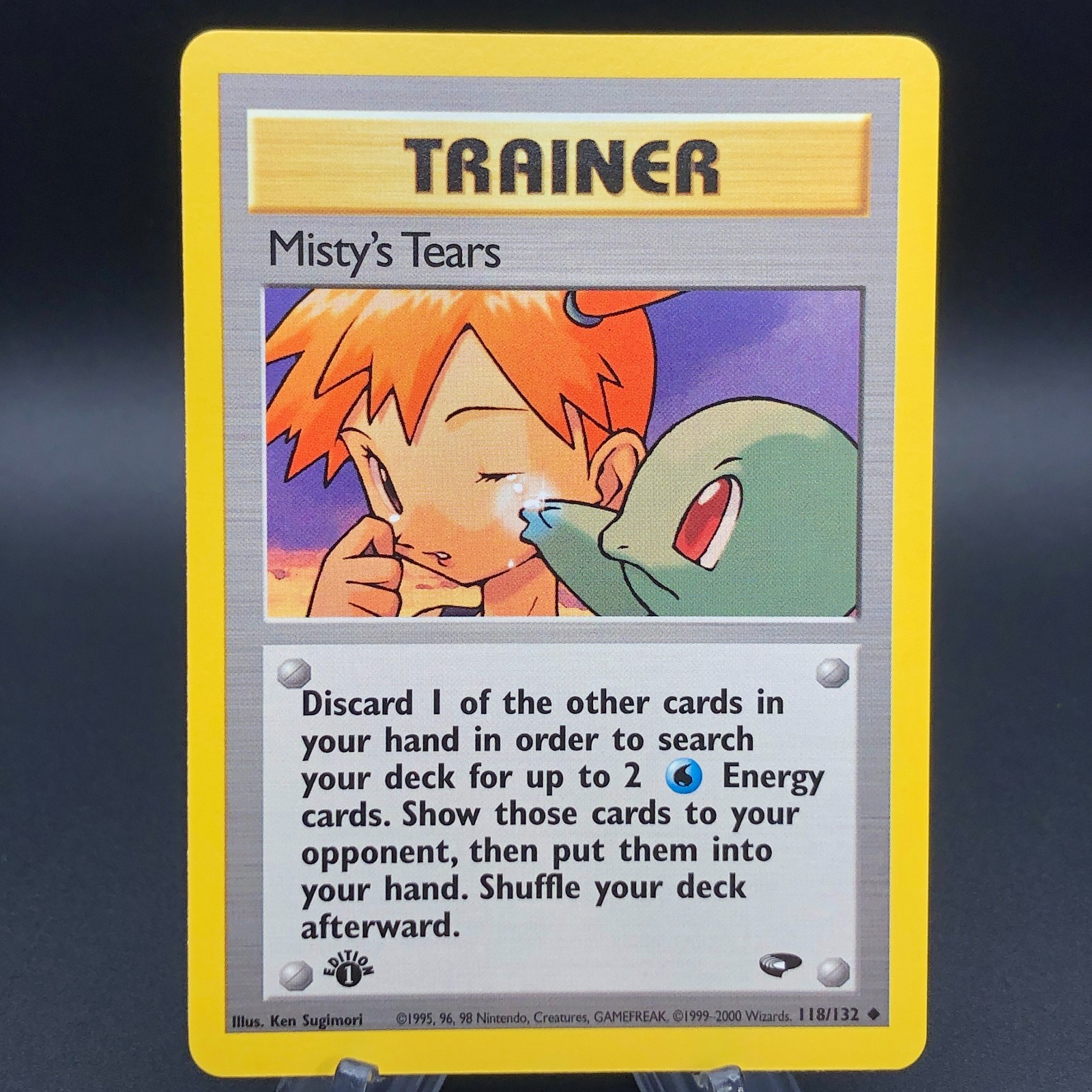 Pokemon Misty's Tears 118/132 - 1st Edition Gym Challenge Trainer NM 2000 WotC