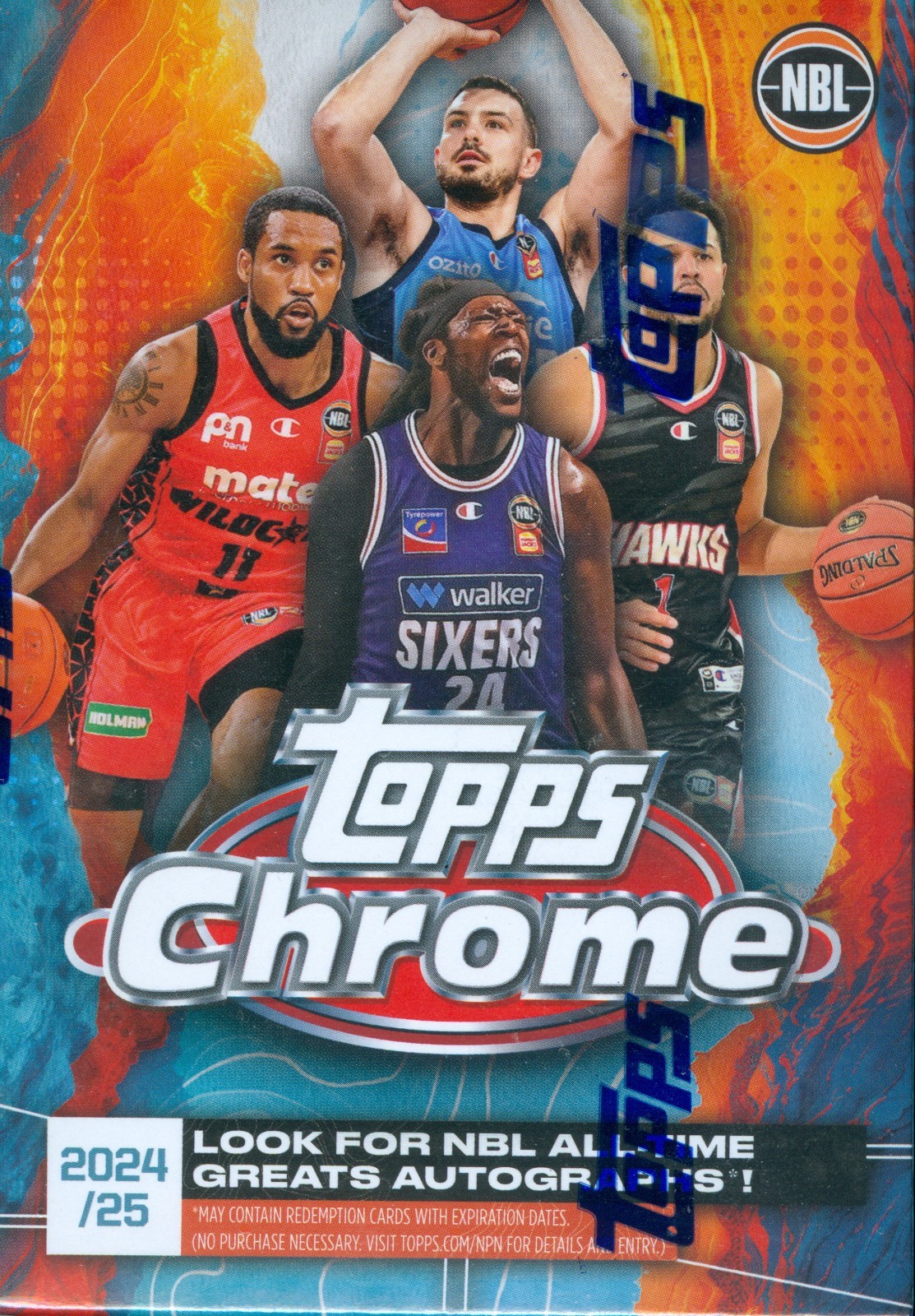 2024-25 Topps Chrome NBL Basketball Factory Sealed Value Blaster Box