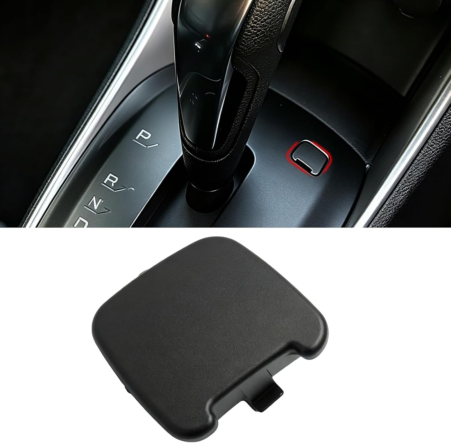 Gear Shift Lock Cover for Chevy Trax LT 2015-2021 Compatible ABS Matte Black