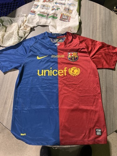 Barcelona 2008/2009 Nike Home Football Soccer Jersey M Embroidered Patches