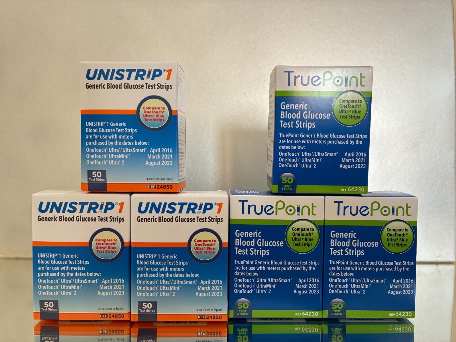 TRUE POINT - UNISTRIP 1 Blood Glucose Strips 300 Qty. 04/2028