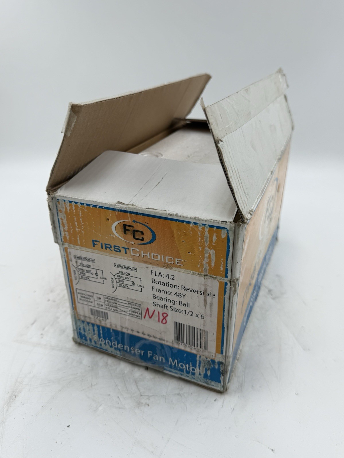 First Choice Y4647 1/2HP Blower Motor 208/230V 1075 RPM  1862 D907 3730 WG840730