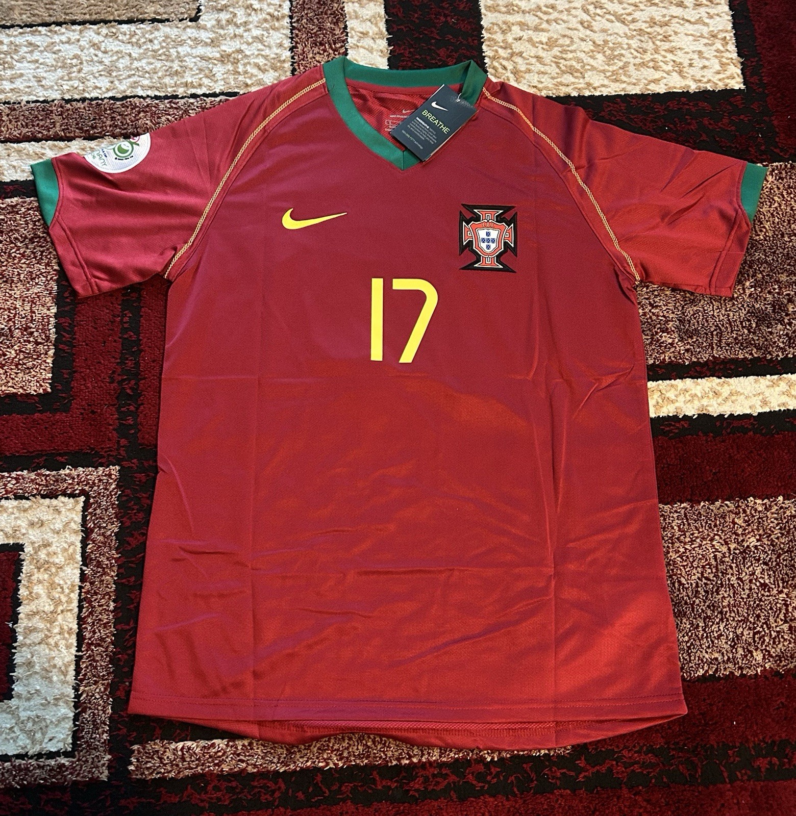 2006 Cristiano Ronaldo Portugal Home World Cup Jersey Brand New Size L 2006 Cristiano Ronaldo Portugal Home World Cup Jersey Brand New Size L