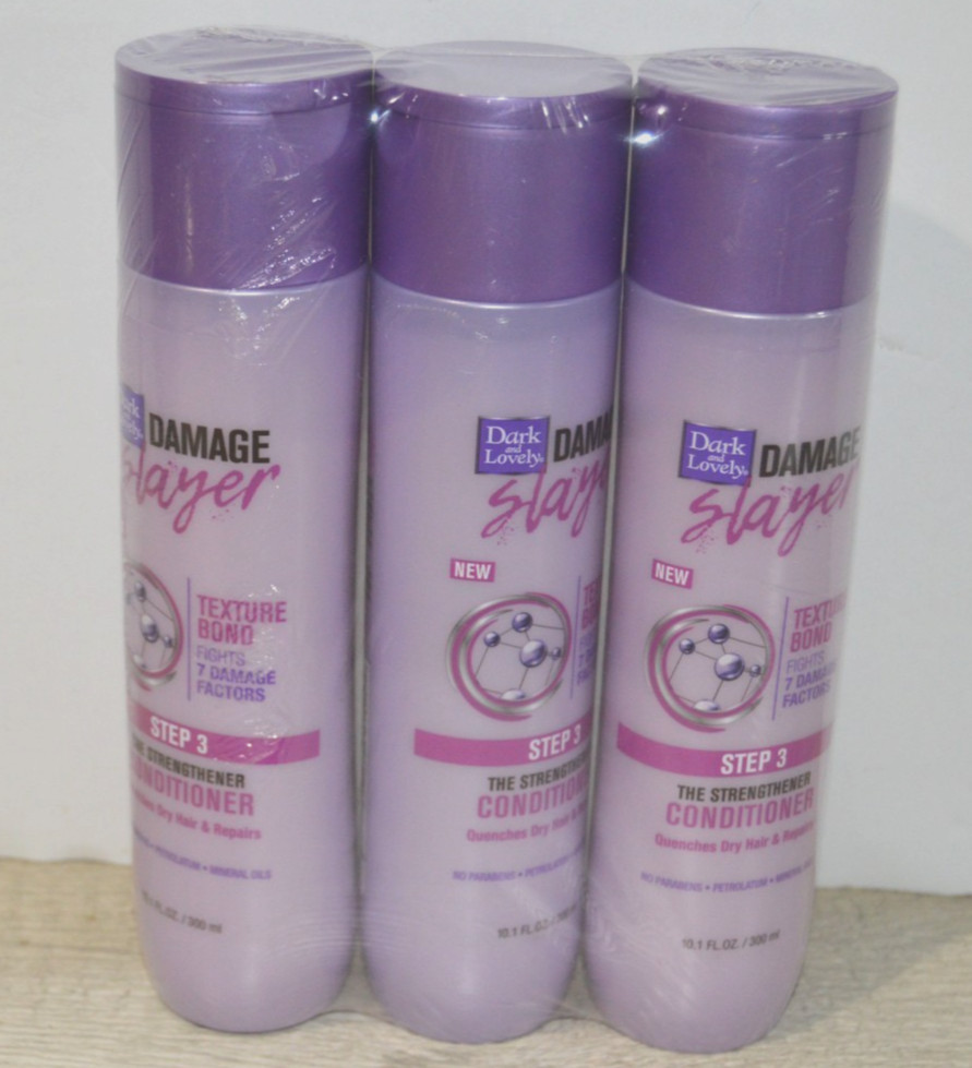 Dark and Lovely Damage Slayer Step 3 Conditioner With Texture Bond 10.1oz X3 New