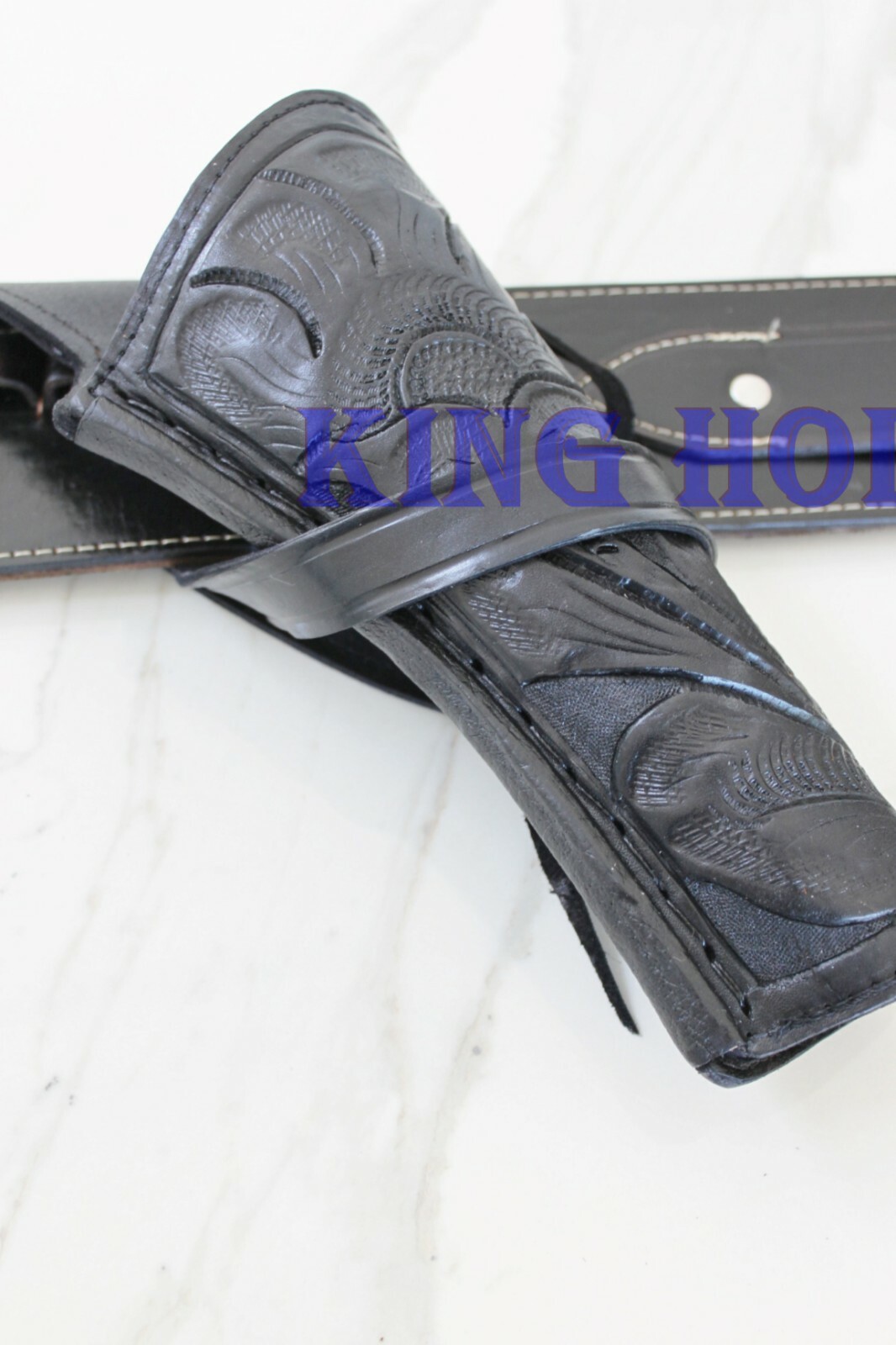 NEW TJAYZ 357/38 Right Cross Draw Tooled Leather Case Revolver Holster Gun SASS