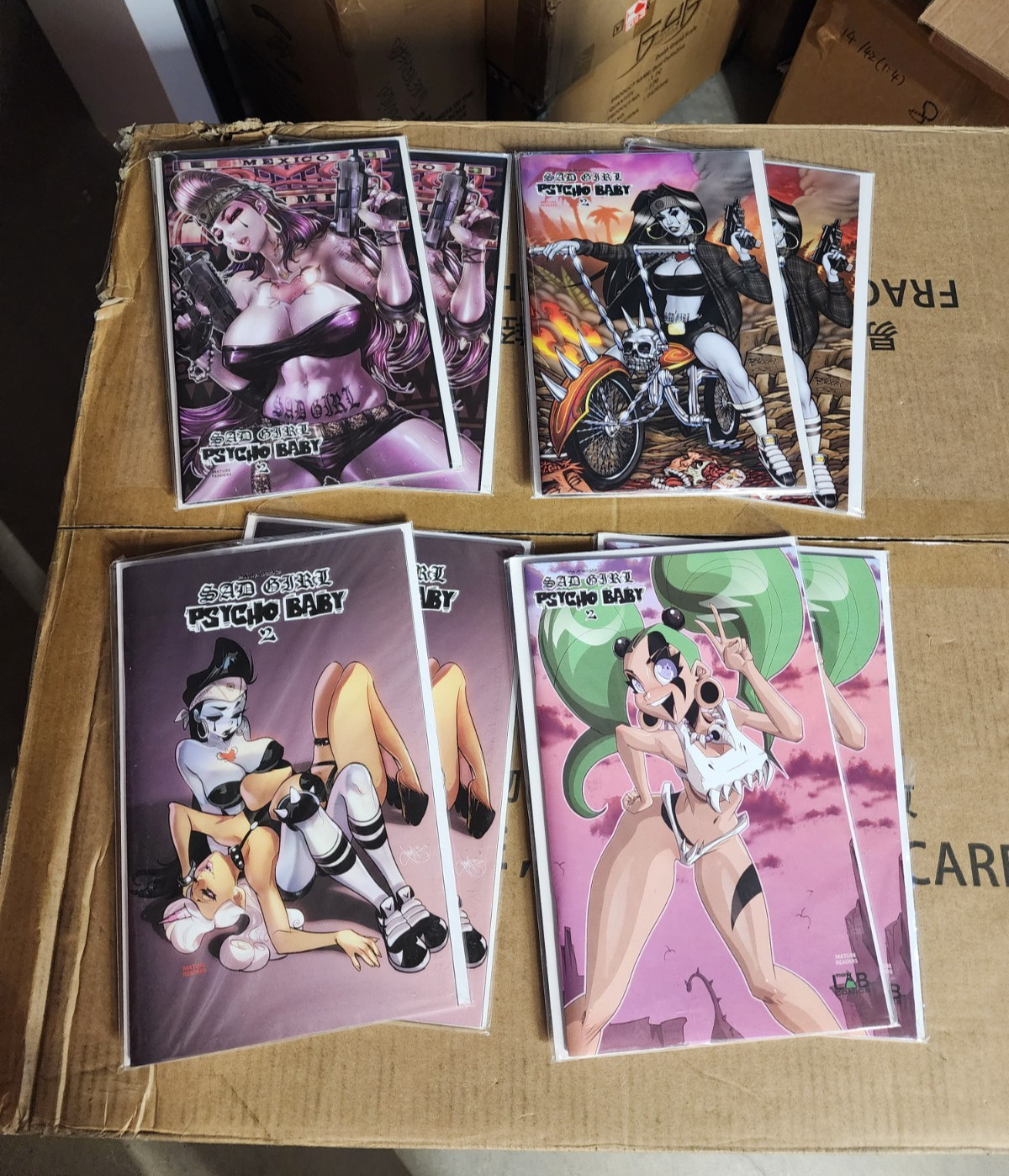 Sad Girl Psycho Baby 2 Dan Mendoza regular & risque lot