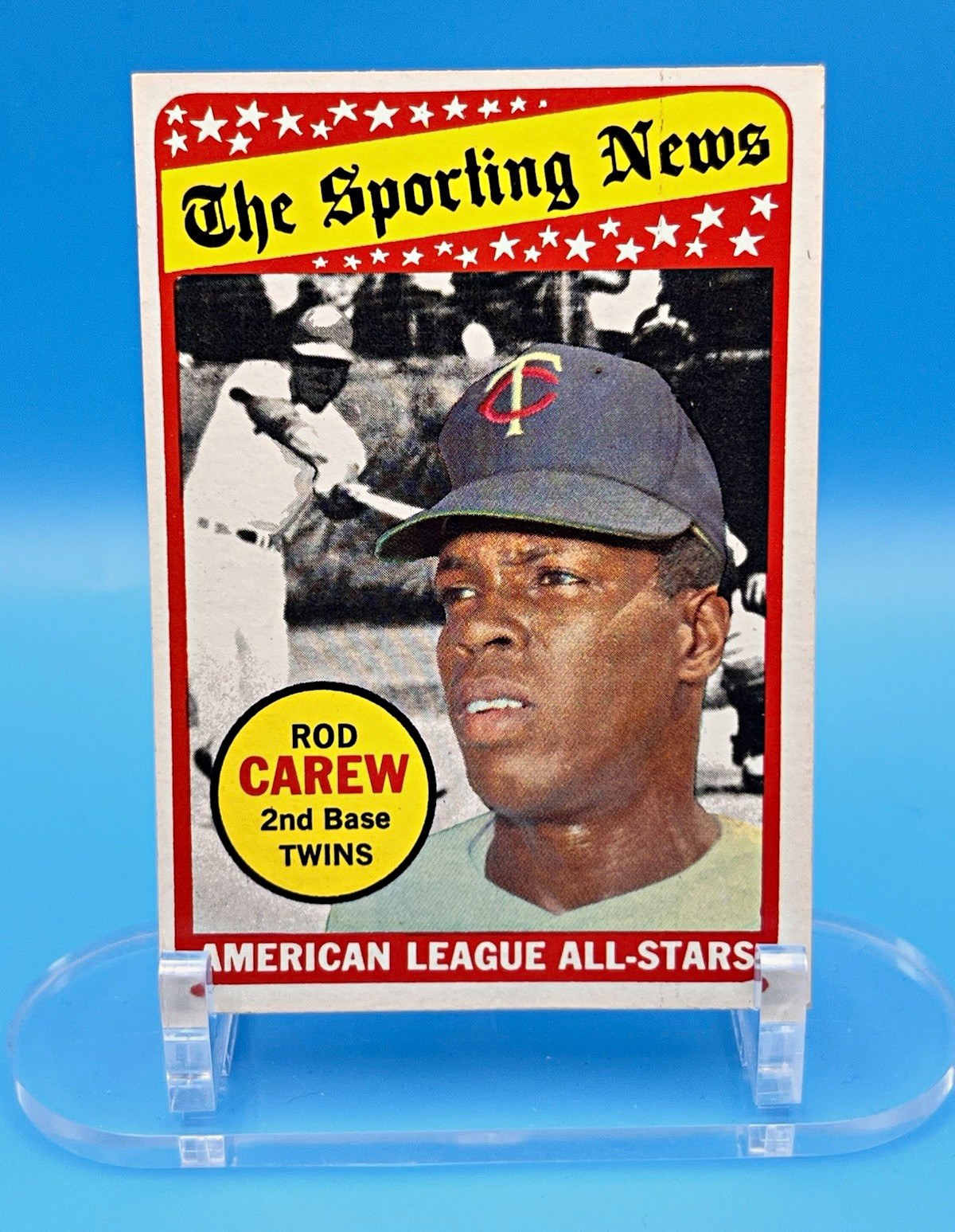 Topps 1969 The Sporting News All-Star Selection Rod Carew #419 Topps 1969 The Sporting News All-Star Selection Rod Carew #419