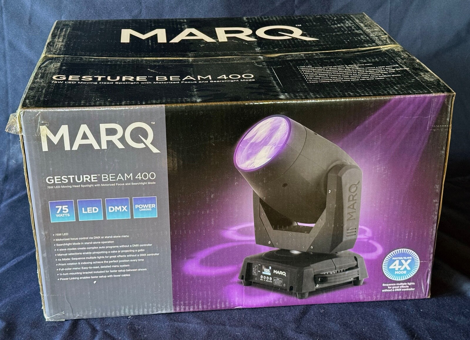 Brand New Marq Gesture Beam 400 Motorized LED Spotlight BNIB