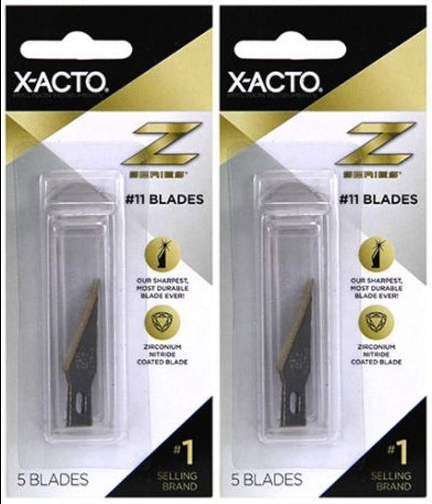 2-PACK - X-ACTO Z Series Light-Weight Replacement Blade, No 11, 4-7/8 in L, S...