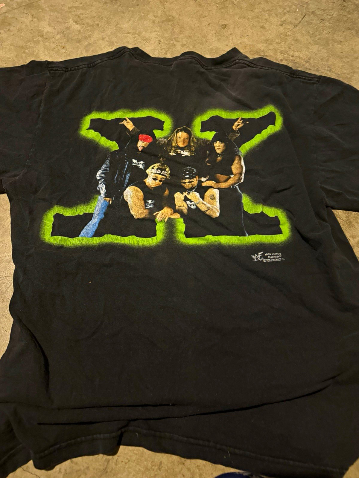 Changes WWF D-Generation X DX Wrestling Shirt, Black/Green, Size XL