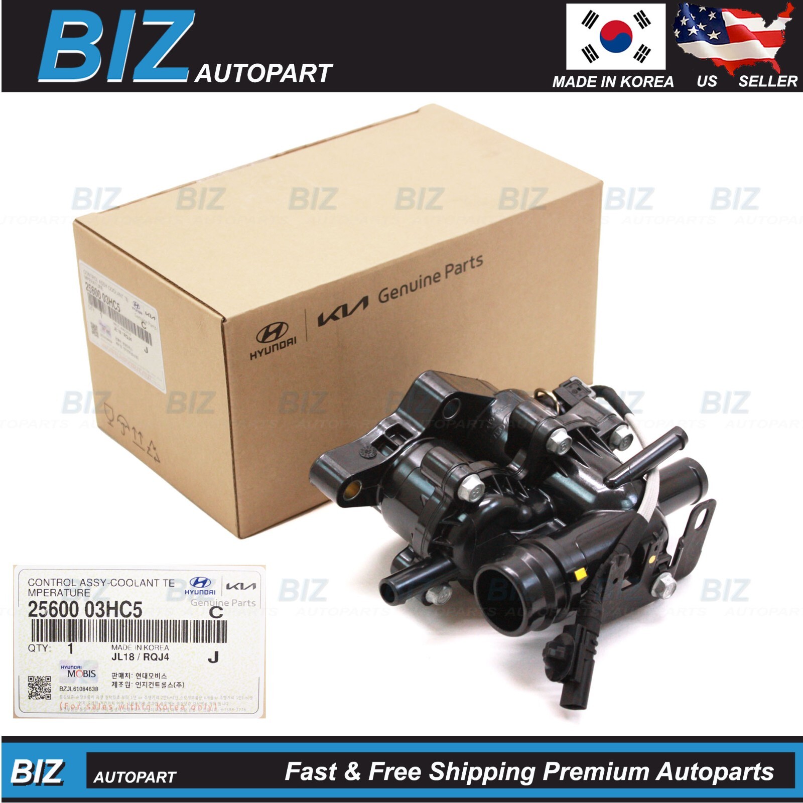 Genuine Coolant Control Assy for 2017-2025 Elantra Ioniq Niro Hybrid 25600-03HC5 Genuine Coolant Control Assy for 2017-2025 Elantra Ioniq Niro Hybrid 25600-03HC5