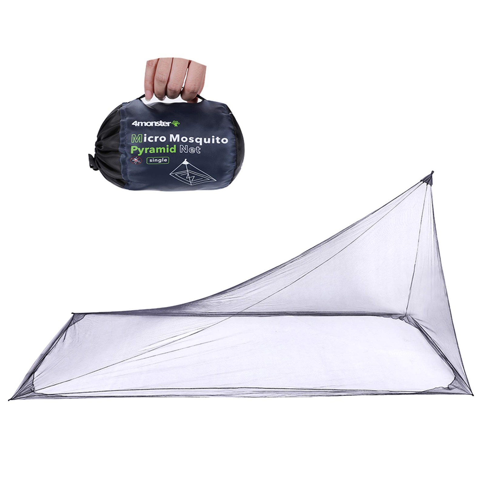 4Monster Camping Insect Net with Carry Bag Fits Bed Sleeping Bags Tent (Single) 4Monster Camping Insect Net with Carry Bag Fits Bed Sleeping Bags Tent (Single)