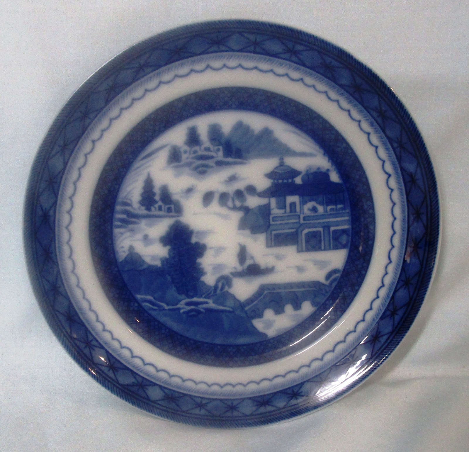 Mottahedeh Blue Canton Bread Plate 7\