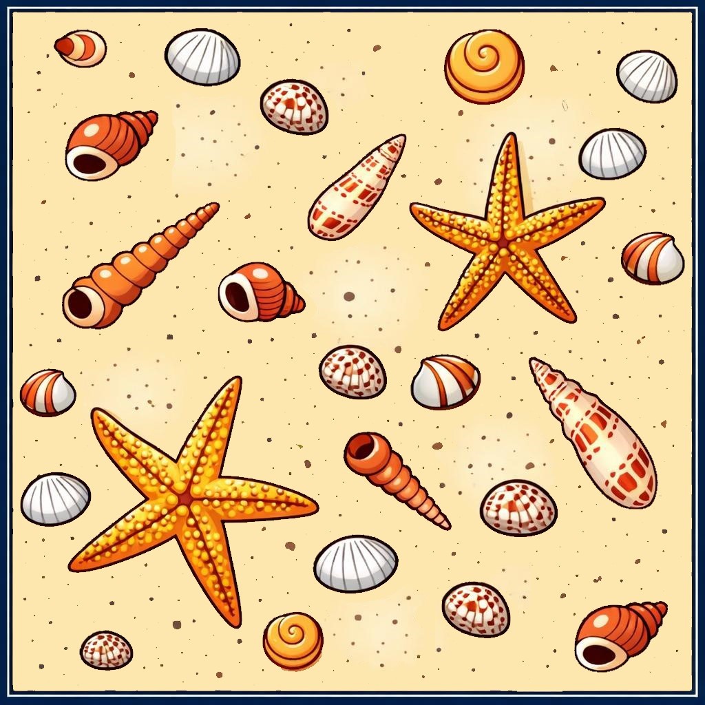 30 Custom Sea Shell Art Personalized Address Labels