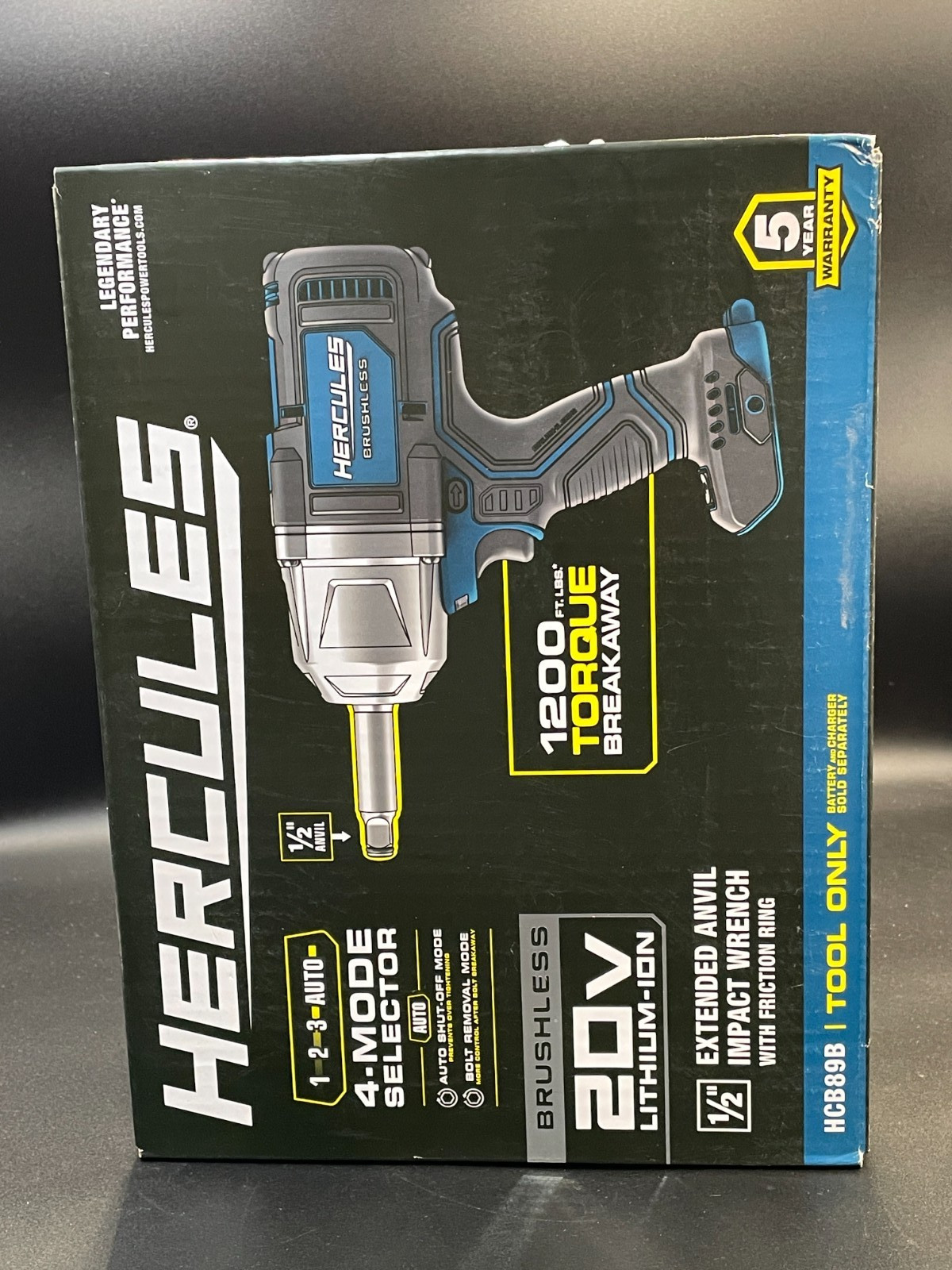 Hercules 20V Brushless Impact Wrench - HCB89B BRAND NEW SEALED