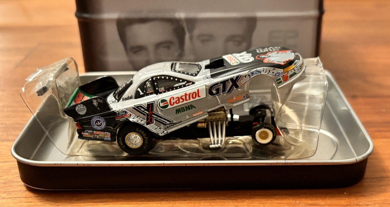 2002 Action RCCA JOHN FORCE Castrol GTX Elvis 1/64 Mustang Funny Car Limited NIB