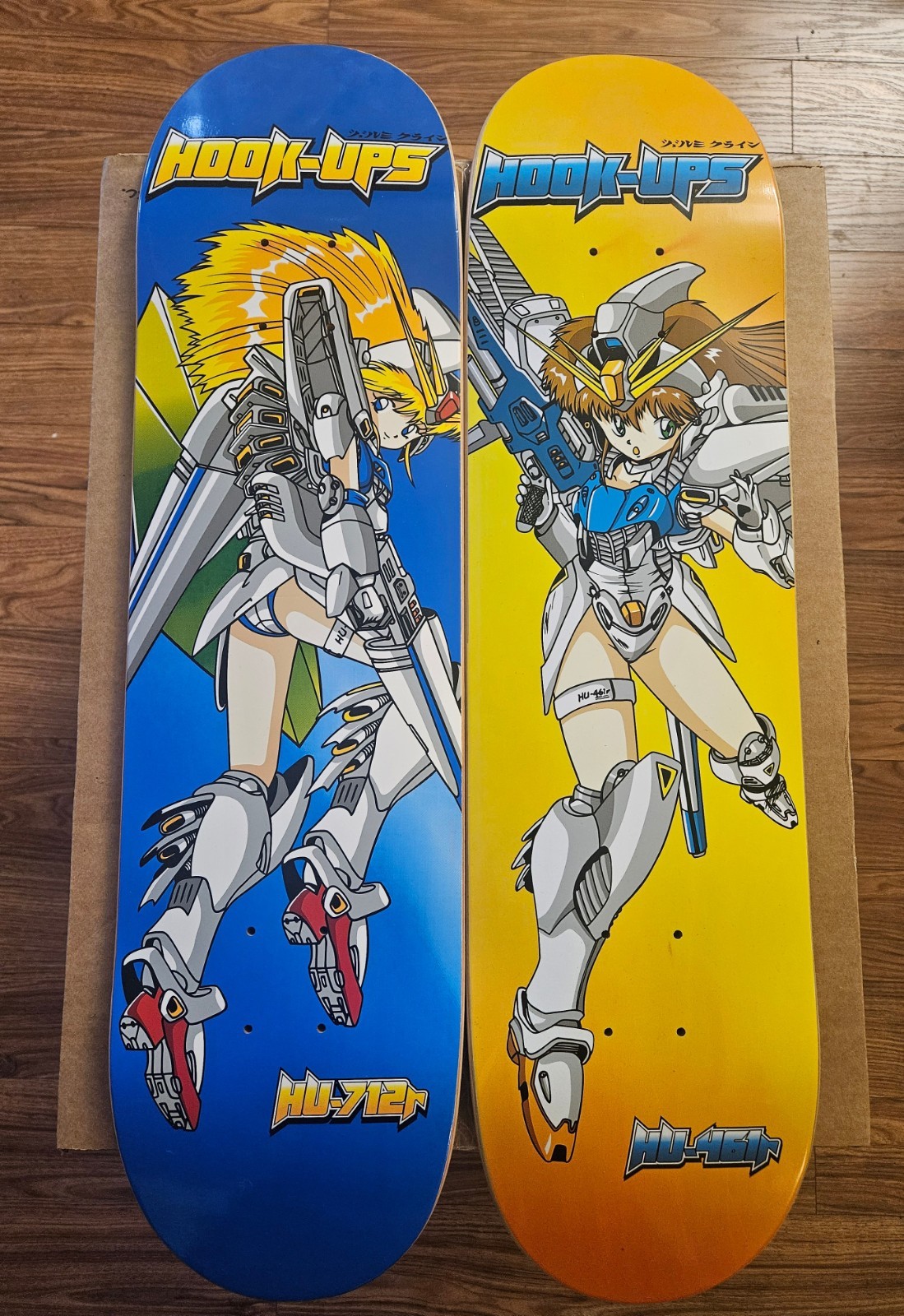 Hook-Ups Mobile Suit Skateboard Deck Set 712r 461r Jeremy Klein Anime Gundam
