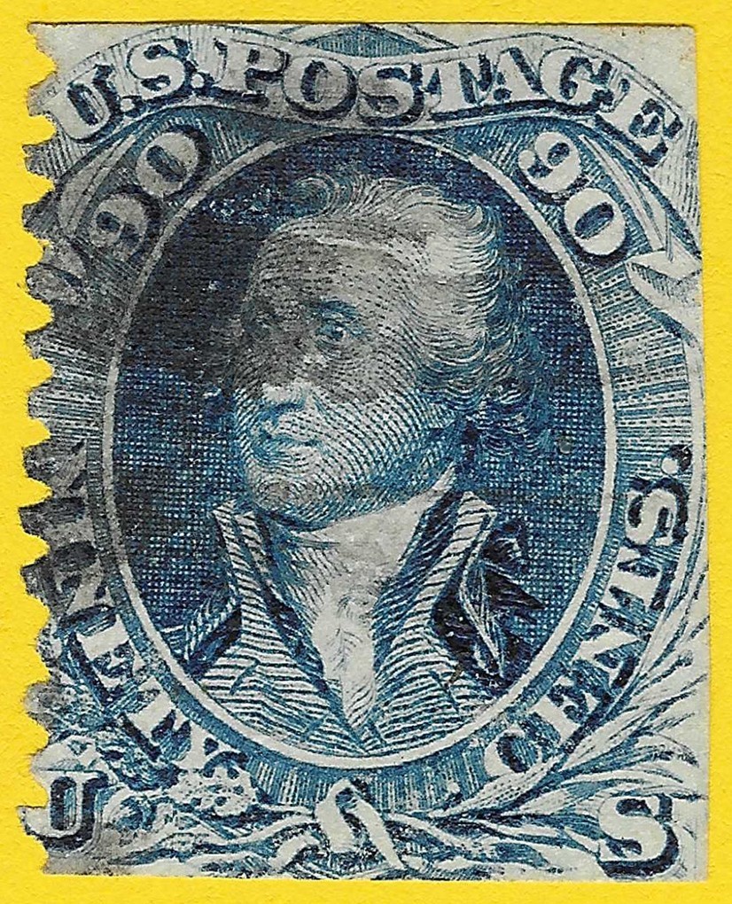 US SCOTT #101, F GRILL, Used w Obvious Faults, PSAG Certificate, SCV $2700.00