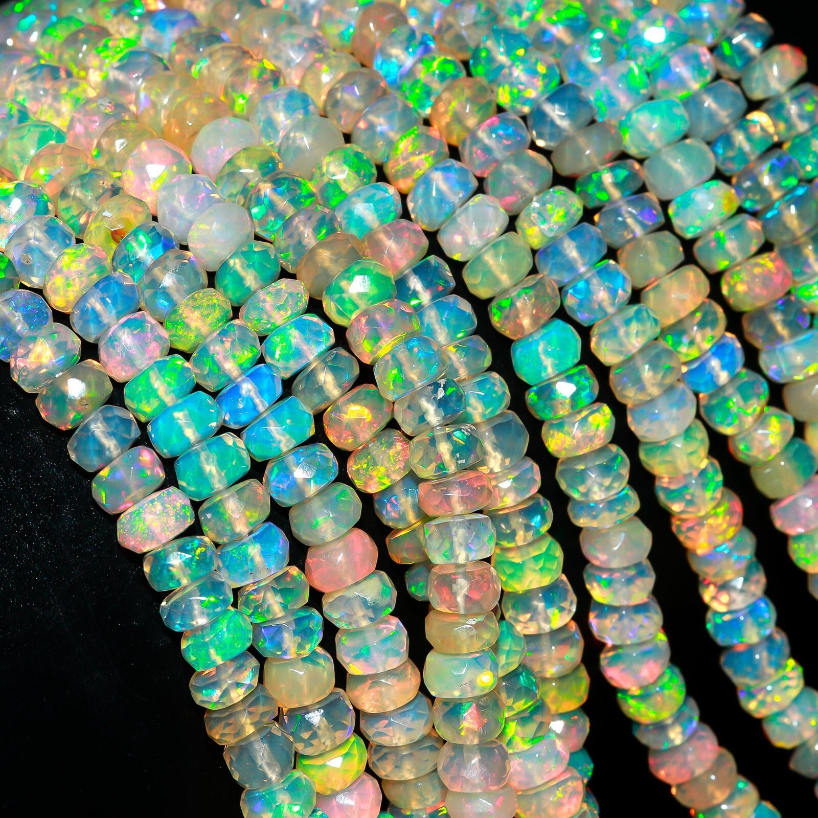 Flashy Multi Opal Beads Smooth Opal beads Ethiopian Opal Beads For Jewelry