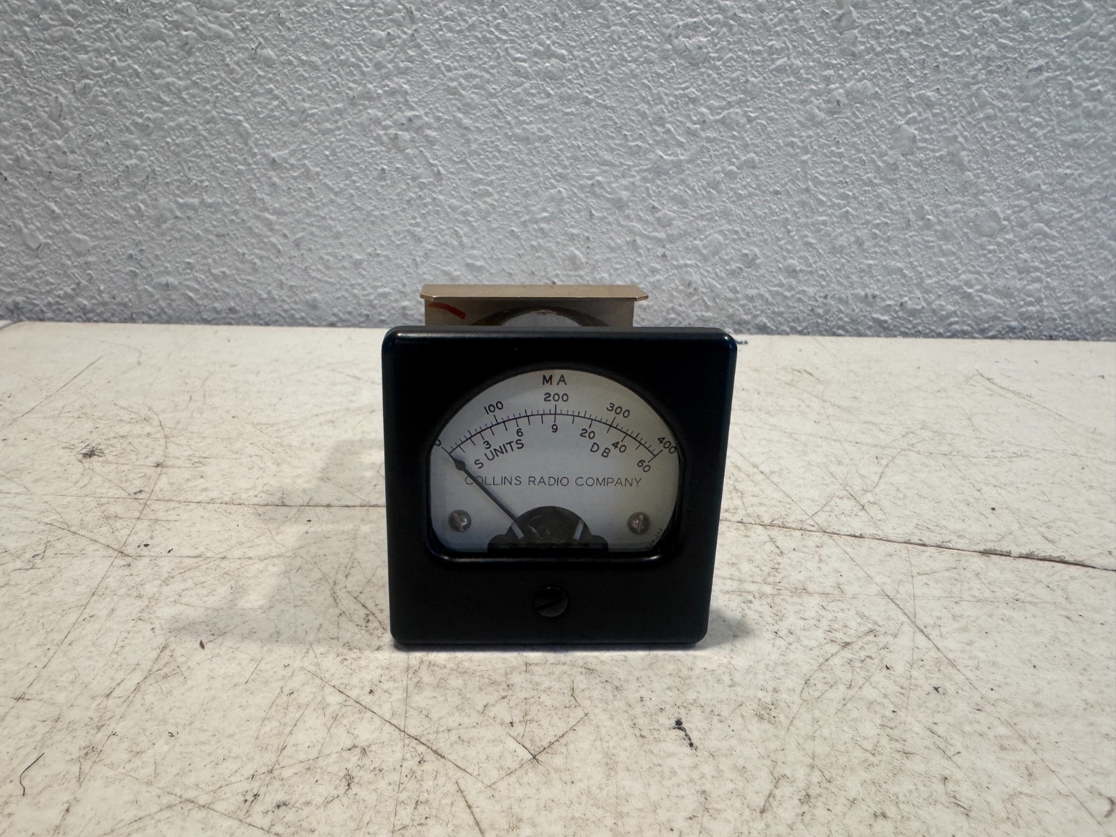 Vintage Collins Radio Company S Meter Panel Meter 0-400mA S Units dB Gauge Vintage Collins Radio Company S Meter Panel Meter 0-400mA S Units dB Gauge