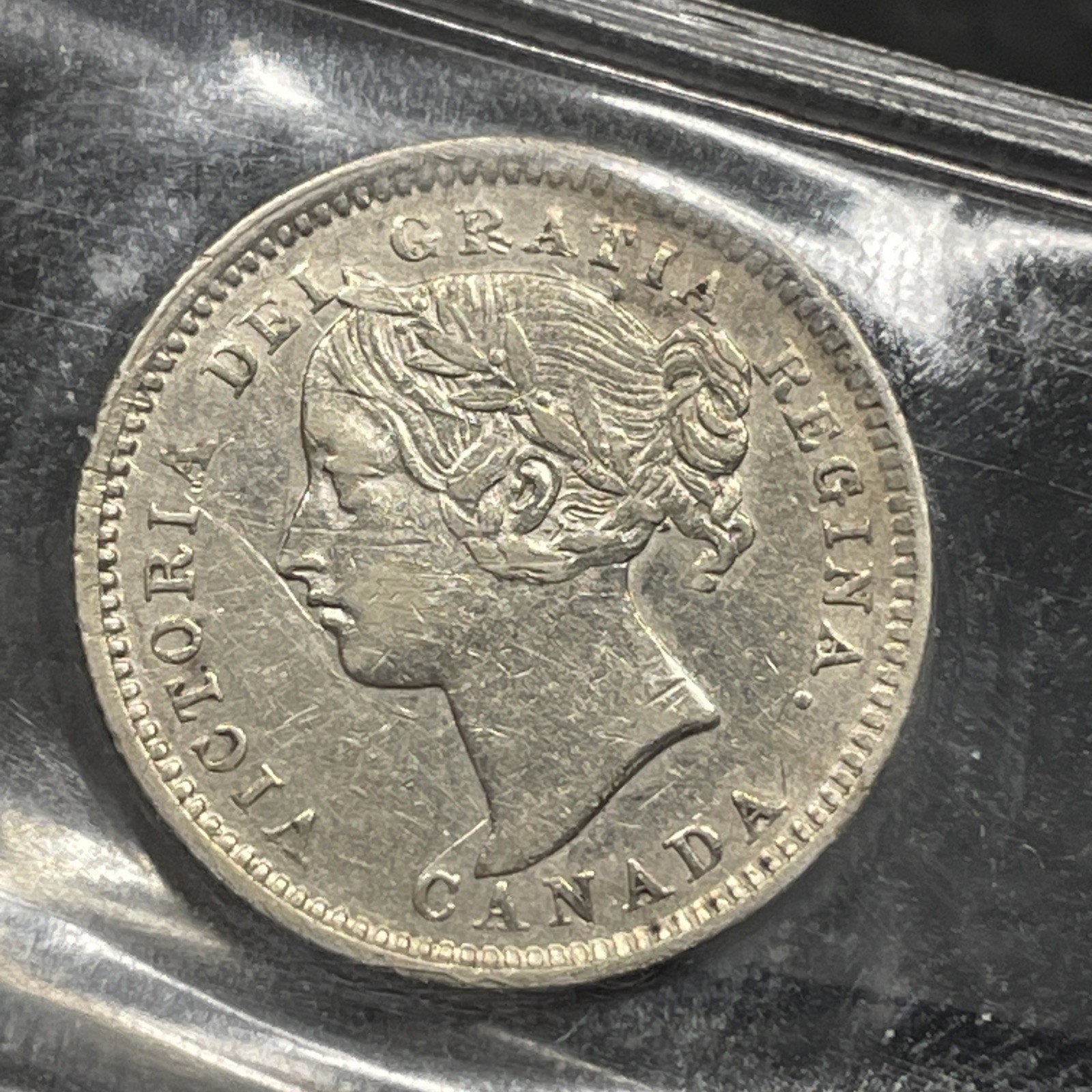 1893 Canada 10 Cents - Round Top 3 - ICCS VF-30 - Rare Key Date 1893 Canada 10 Cents - Round Top 3 - ICCS VF-30 - Rare Key Date