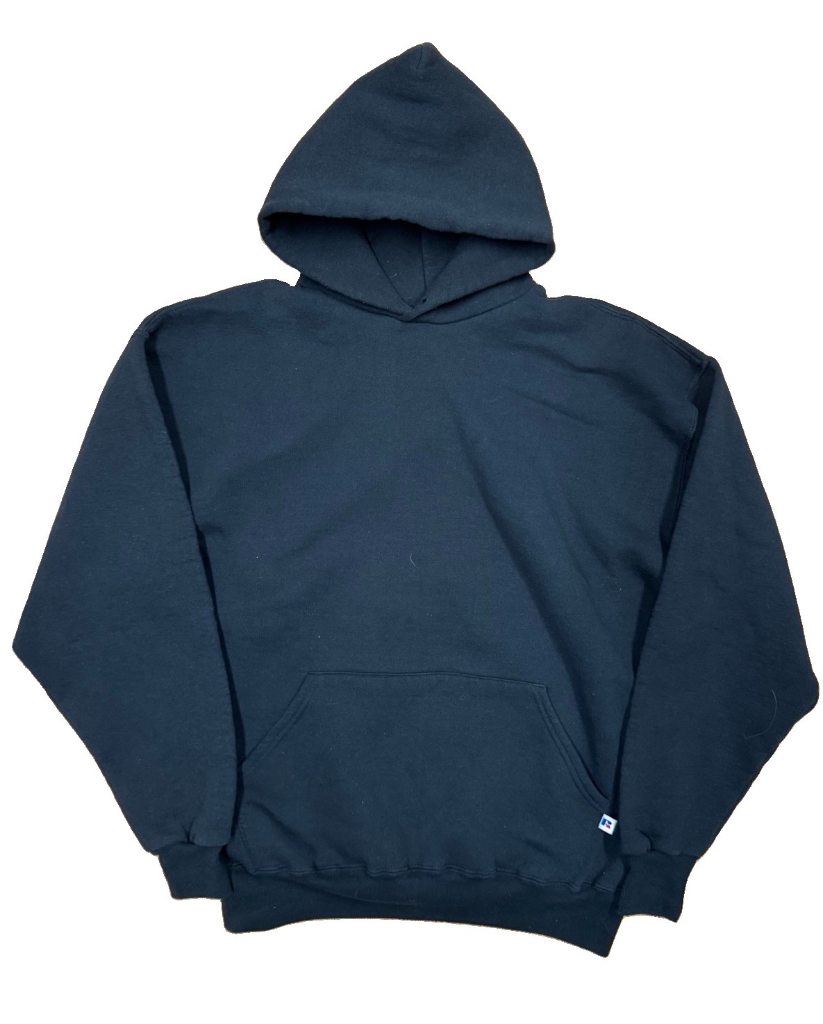 Vintage Russell Athletic Hoodie Black Blank Heavy Pullover Sweatshirt USA 90s L Vintage Russell Athletic Hoodie Black Blank Heavy Pullover Sweatshirt USA 90s L