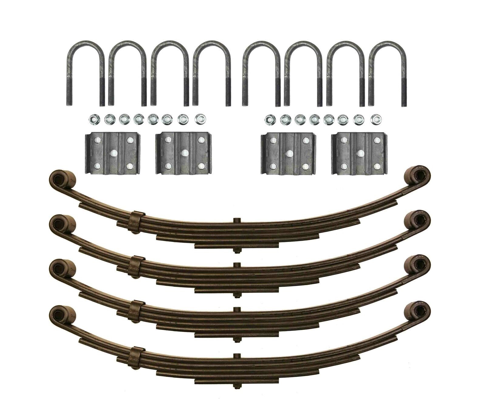 LIBRA 6000# 6K Tandem Trailer Axle Suspension Kit 3000# Leaf Springs U-bolt Kit LIBRA 6000# 6K Tandem Trailer Axle Suspension Kit 3000# Leaf Springs U-bolt Kit