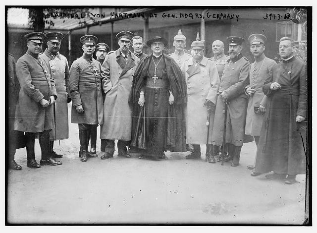Photo:Germany Cardinal Felix von Hartmann WWI Military Headquarters 1910s