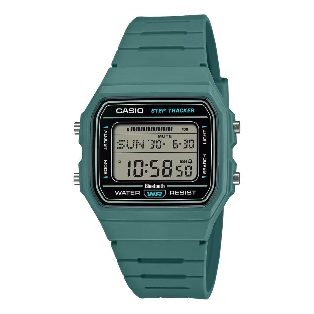 CASIO Collection Standard F-B100W-3AJF  Step Tracker Green Japan New