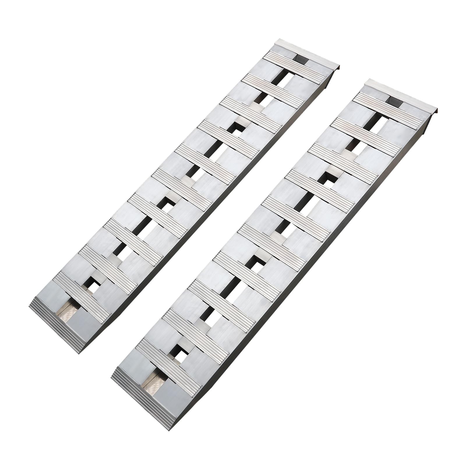 2Pcs Aluminum Trailer Ramps 6000Lbs 6800Lbs Heavy Duty Anti Slip for Trucks Atvs