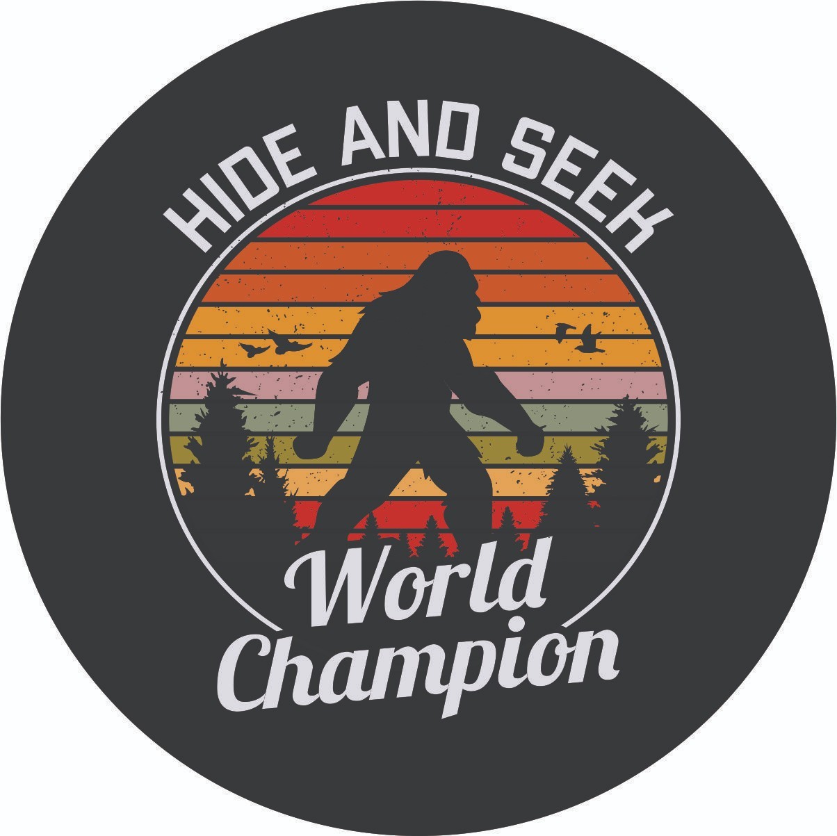 Hide and Seek World Champion Bigfoot Spare Tire Cover for any make, model & size