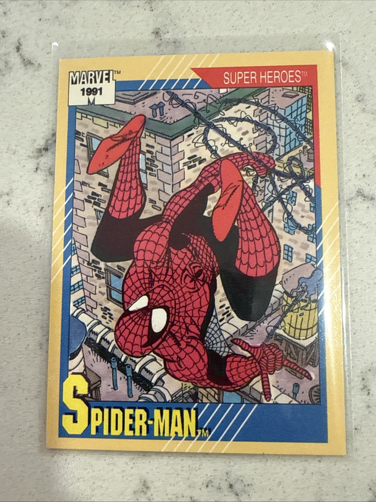 1991 Impel Marvel Super Heroes Series 2 Spider-Man Trading Card #1 1991 Impel Marvel Super Heroes Series 2 Spider-Man Trading Card #1