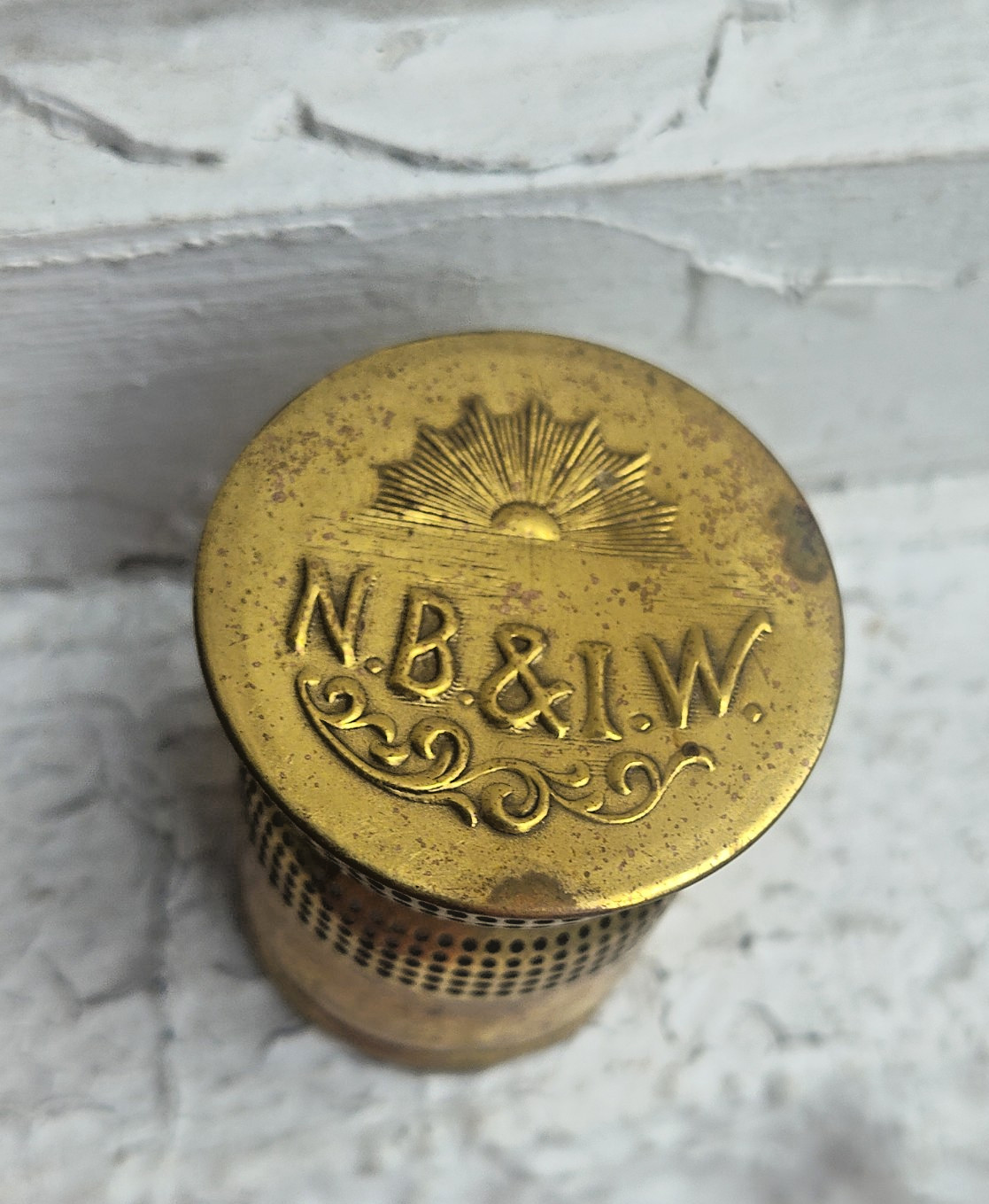 ANTIQUE~~BRASS OIL LAMP FLAME SPREADER~~~N.B.&I.W. ANTIQUE~~BRASS OIL LAMP FLAME SPREADER~~~N.B.&I.W.