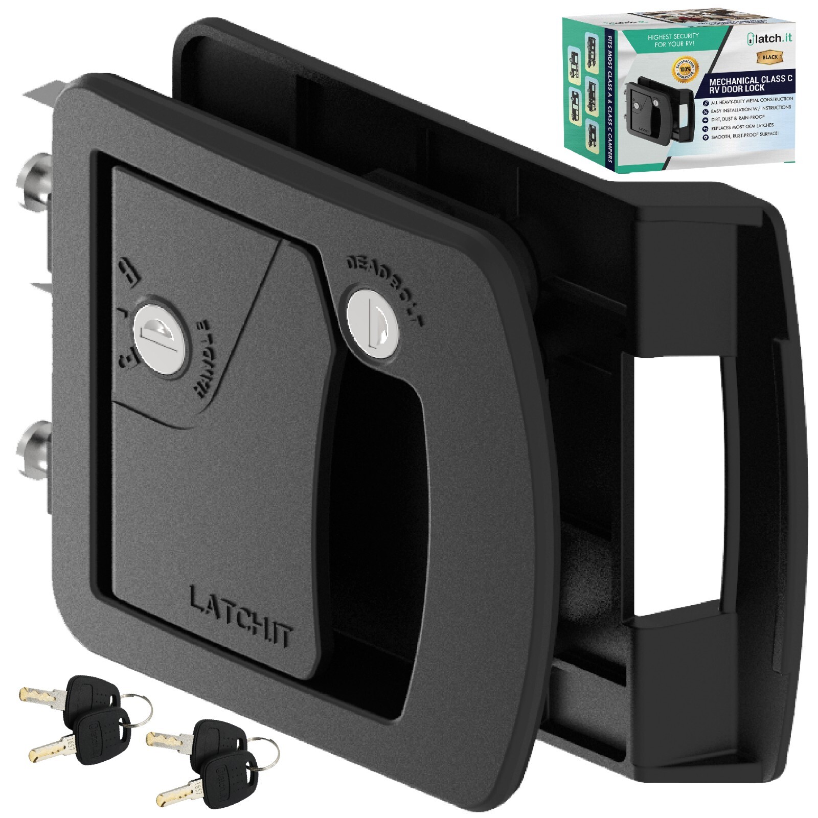 NEW Latch.it Class C Mechanical RV Door Lock