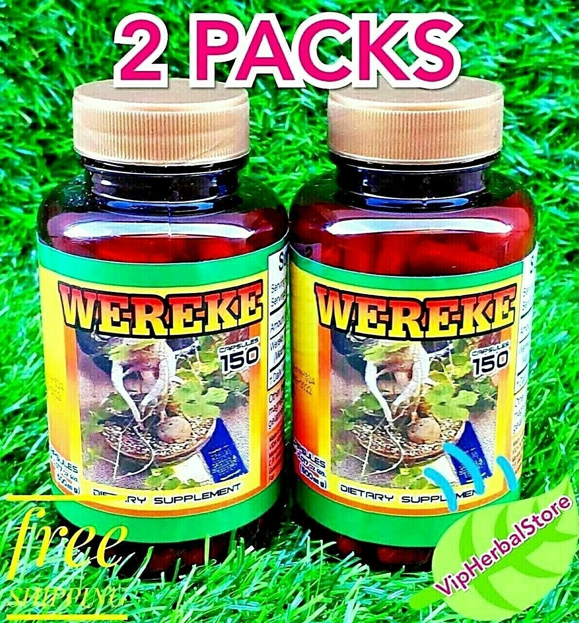 2 Bottles WEREKE 300 Capsules WEREQUE Original Gluco Support 2 Bottles WEREKE 300 Capsules WEREQUE Original Gluco Support
