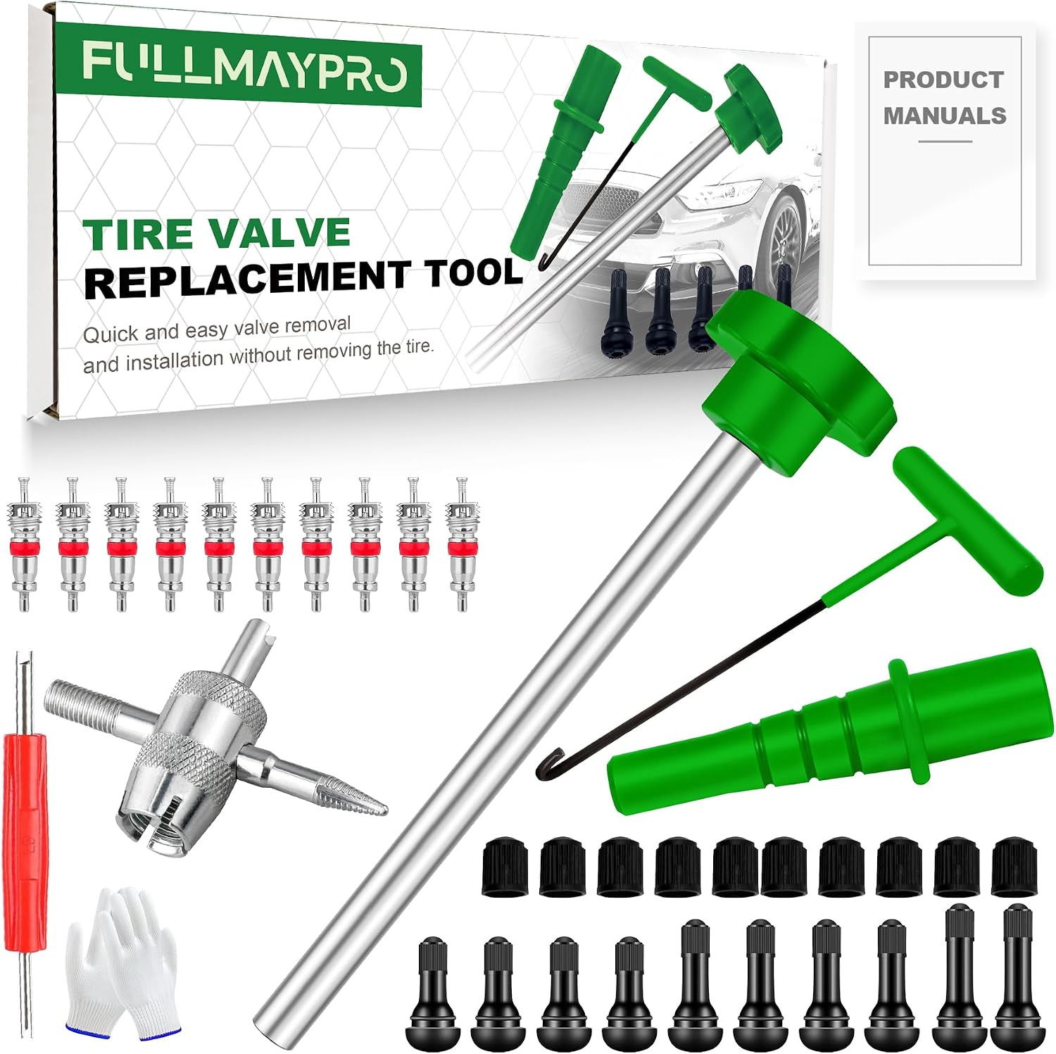 38PCS Tire Valve Stem Core Quickly Replacement Tool Kit,Quick Change Tire Valve 38PCS Tire Valve Stem Core Quickly Replacement Tool Kit,Quick Change Tire Valve
