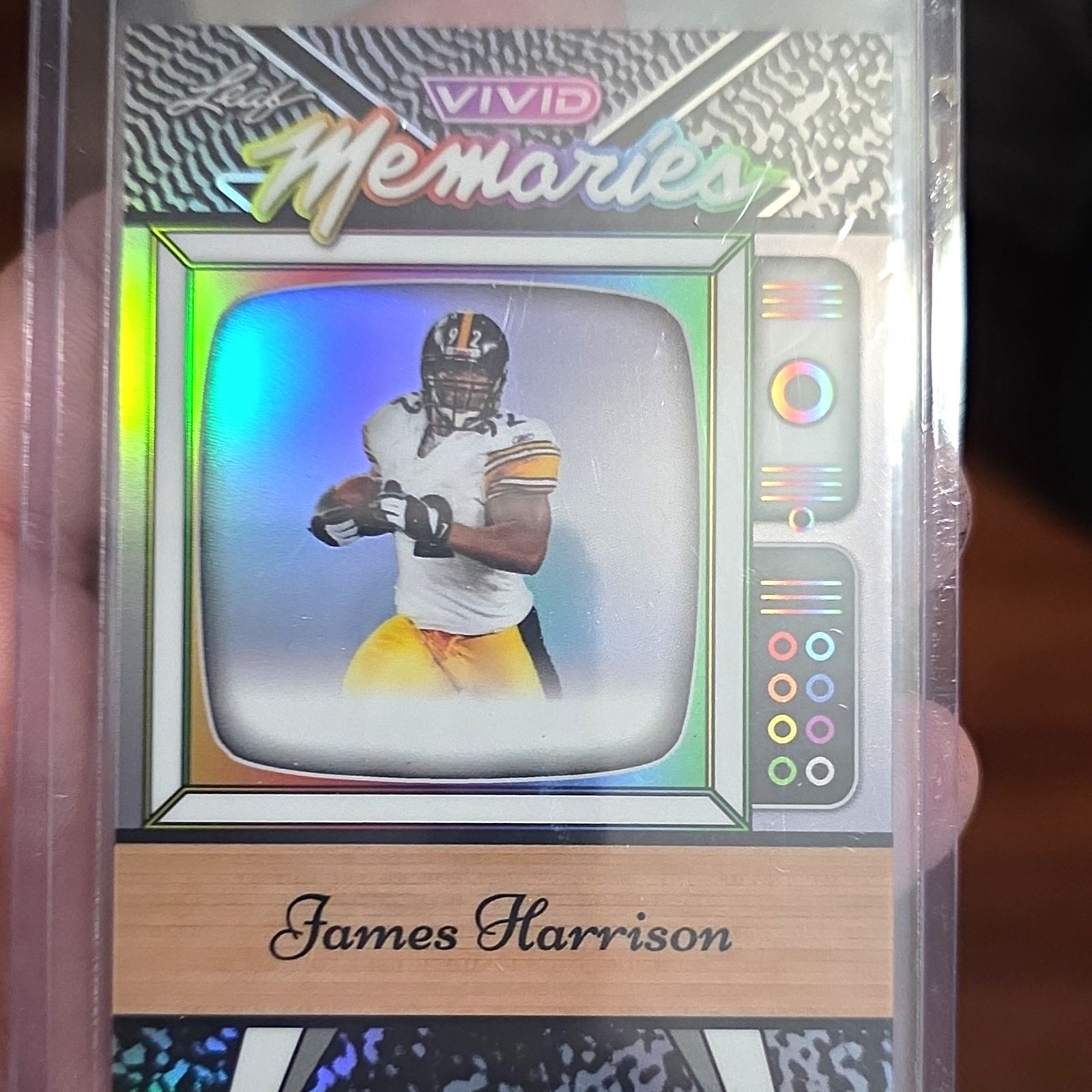 Leaf 2025 Vivid James Harrison Steelers Vivid Memories VB-18 1/1 Pre-Prod Leaf 2025 Vivid James Harrison Steelers Vivid Memories VB-18 1/1 Pre-Prod