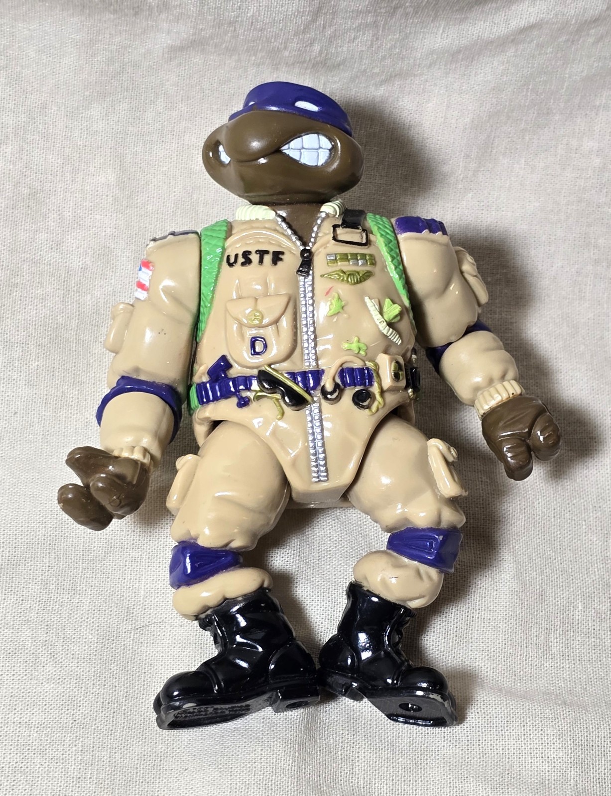 Vintage Teenage Mutant Ninja Turtles Pro Pilot Don Playmates Figure 1991